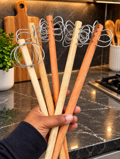 Musika wooden whisk with wire loops