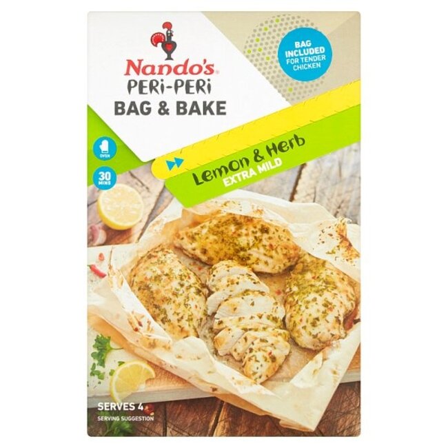 nandos peri peri bag bake lemon herb extra herb 20g